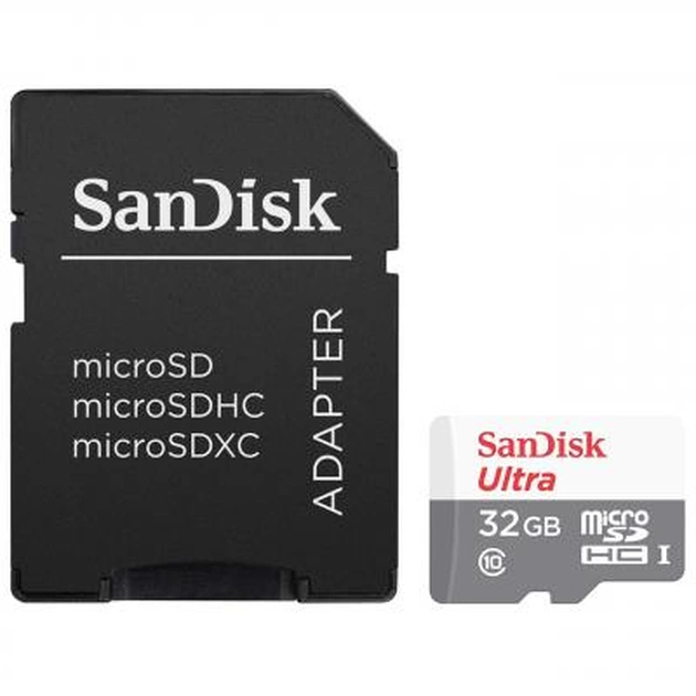 Карта пам'яті SanDisk 32GB microSD class 10 UHS-I Ultra (SDSQUNB-032G-GN3MA) - изображение 1