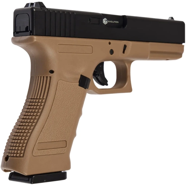 Страйкбольний пістолет Evolution E017 Gas 6 мм Tan (EP0217-T) - picture 4