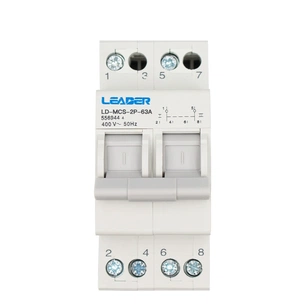 Перемикач трипозиційний Leader АС 2Р 63А 400В (LD-MCS-2P-63A) зображення 1