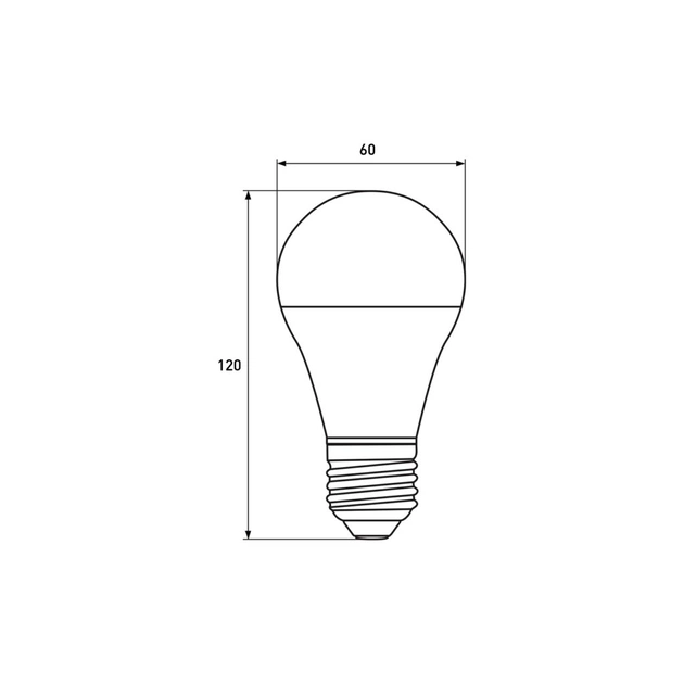Лампочка Eurolamp LED ECO A60 12W E27 4000K 12-48V (LED-A60-12274(12-48V)) - зображення 4