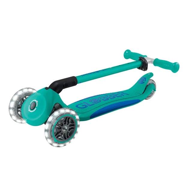 Самокат Globber серії Elite Lights смарагдово-зелений Колеса з підсвічуванням (439-607-3) - изображение 10