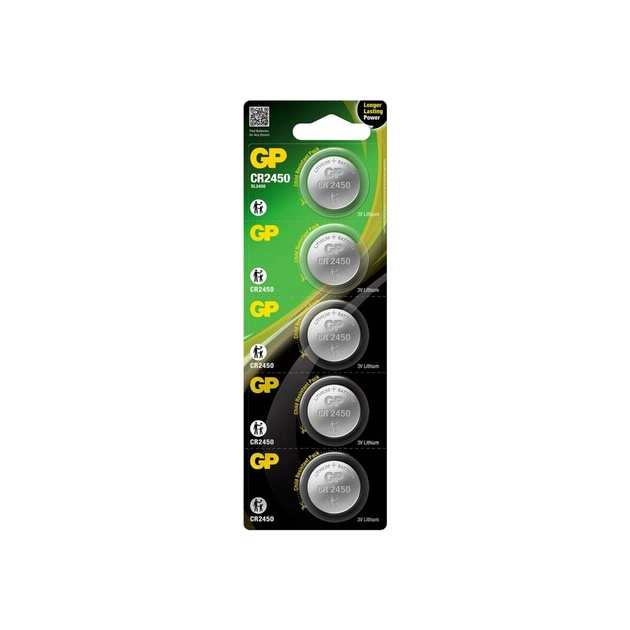 Батарейка Gp CR2450 Lithium 3.0V * 1 (отрывается) (CR2450-8U5 / 4891199063954) - изображение 1