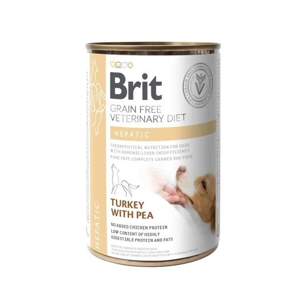 Консерви для собак Brit GF VetDiets Dog Hepatic 400 г (8595602536030) - зображення 1