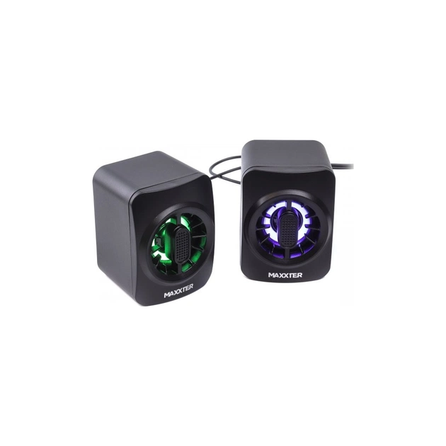 Акустическая система Maxxter CSP-U005RGB USB Black (CSP-U005RGB) - изображение 1