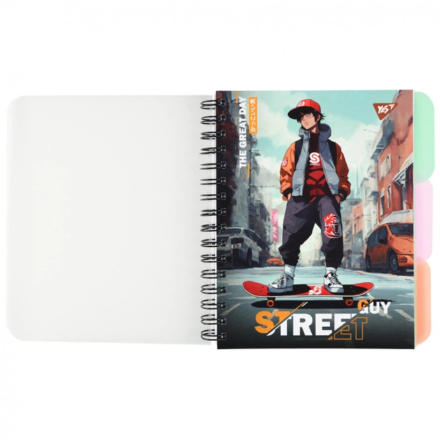 Блокнот Yes А5 Street guy 144 листа пластиковая обложка (681960) - изображение 1