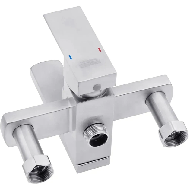 Душовий гарнітур Kroner Edelstahl Kubus-ESG063 + змішувач Edelstahl Kubus-ESG010 + змішувач Kroner Edelstahl Kubus-ESG05 (CVS30172) - изображение 5