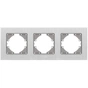 Рамка Videx BINERA сріблястий алюміній 3 поста (VF-BNFRA3H-SL) - уменьшенное изображение 2