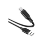 Дата кабель USB 2.0 AM to Lightning 1.0m 2.4A silicone BX42 black BOROFONE (6931474736727) - зменшене зображення 2