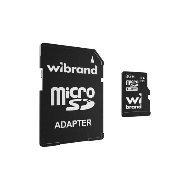 Карта пам'яті Wibrand 8GB microSD class 10 (WICDHC10/8GB-A) - зображення 1