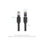 Патч-корд Cat8 SFTP Patch Cable 1M Black VENTION (IKKBF) - preview 11