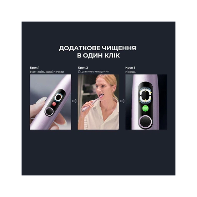 Электрическая зубная щетка Oclean X Pro Digital Purple (6970810553475) - изображение 10