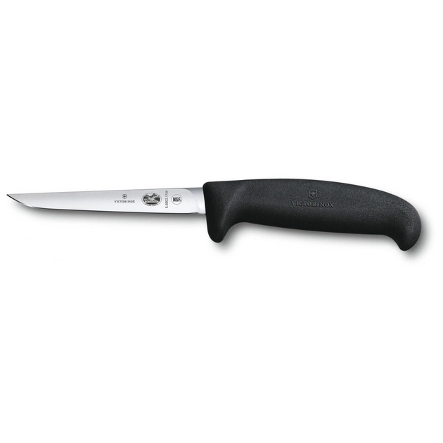 Кухонний ніж Victorinox Fibrox Poultry 11 см Medium Чорний (5.5903.11M) - зображення 1