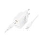 Зарядний пристрій BOROFONE BN26 Fuente USB-C PD20W + cable USB-C to Lightning White (6941991120244) - уменьшенное изображение 3