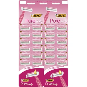 Бритва Bic Pure 3 Lady Pink 24 шт. (3086123395145) зображення 1