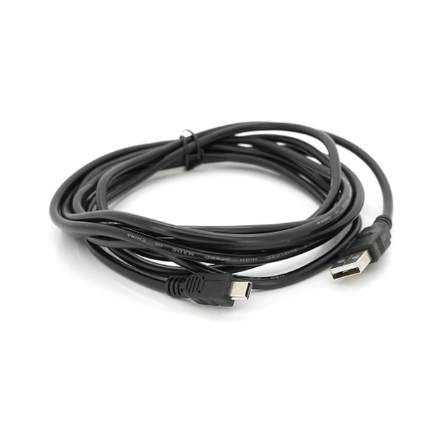 Дата кабель USB 2.0 AM to Mini 5P 3.0m black Voltronic (YT-C/AM-3MnB/5446) - зображення 1