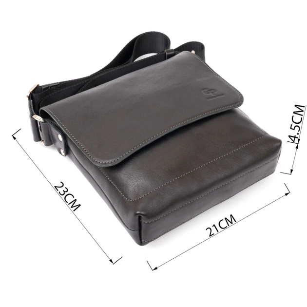 Сумка Grande Pelle У гладкій шкірі Чорна (11333) - зображення 4