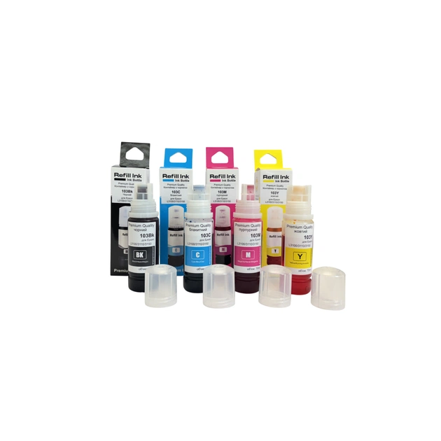 Чернила Premium Quality Epson 103 SET B/C/M/Y 4х70ml C13T00S64A (70264948) - изображение 1