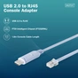 Дата кабель USB AM to RJ45 Ethernet 1.8m FT232RNL black Digitus (DA-70173) - зменшене зображення 6