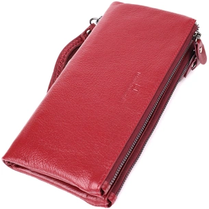 Гаманець ST Leather Шкіряний Бордовий (23108) зображення 1