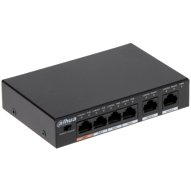 Комутатор мережевий Dahua DH-PFS3006-4ET-60 - изображение 1