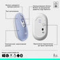 Комплект Logitech POP Icon Combo Bluetooth UA Lilac (920-013078) - зменшене зображення 7
