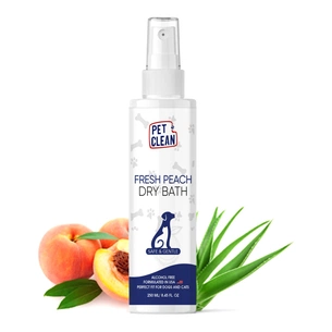Шампунь для тварин Pet Clean DRY BATH-FRESH PEACH з ароматом персику 250 мл (8939117888428) зображення 1