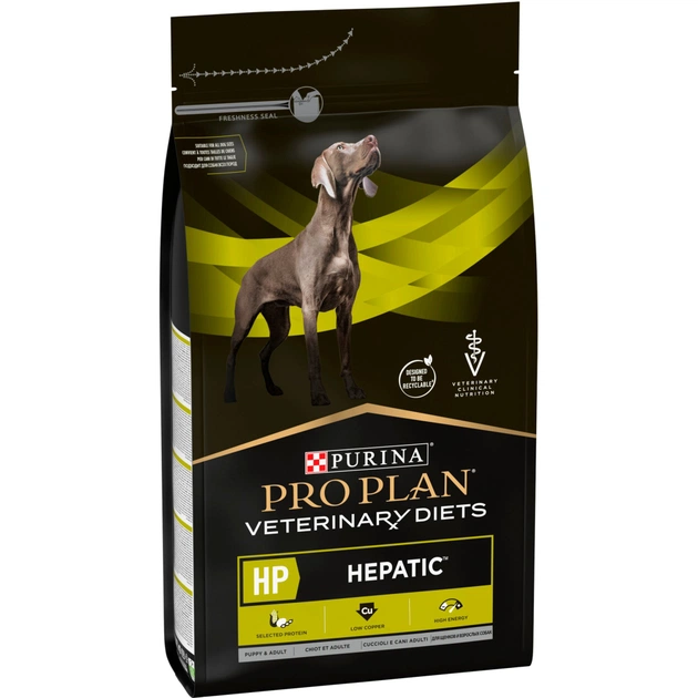 Сухий корм для собак Purina Pro Plan Veterinary Diets HP Hepatic Для підтримання функції печінки при хронічній печінковій недостатності 3 кг (7613034996312) - picture 2