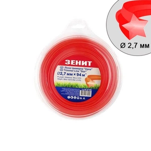 Жилка косильна Зеніт "Зірка" 2,7 мм x 94 м (40127094) зображення 1