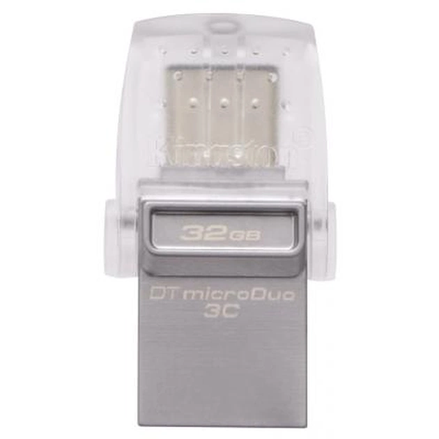 USB флеш накопичувач Kingston 32GB DataTraveler microDuo 3C USB 3.1 (DTDUO3C/32GB) - изображение 1