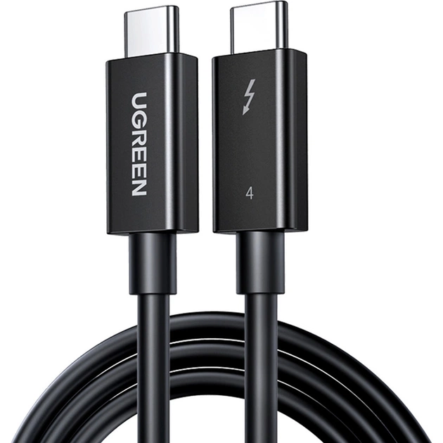 Дата кабель USB-C to USB-C 0.8m USB 4.0 THUNDERBOLTUS501 8K40Gbps Black Ugreen (30389) - зображення 1