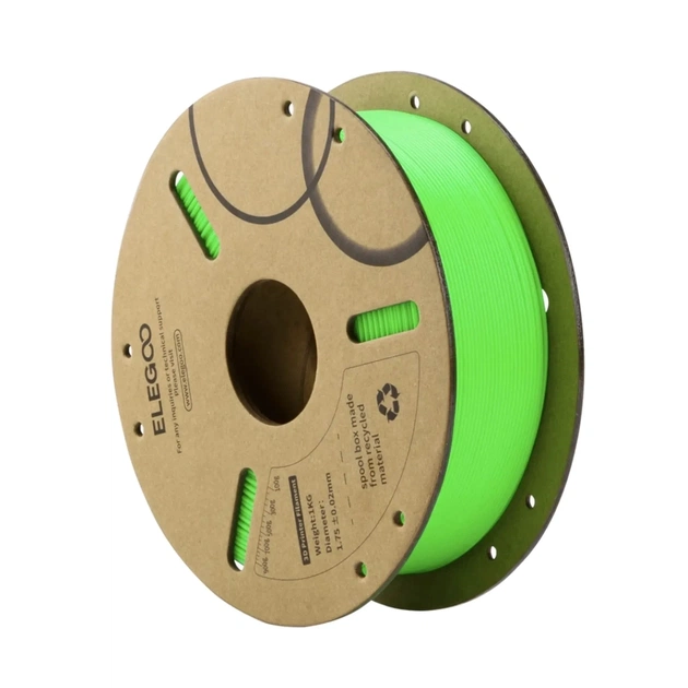 Пластик для 3D-принтера ELEGOO PLA 1кг, 1.75мм, green light (50.203.0069) - зображення 1