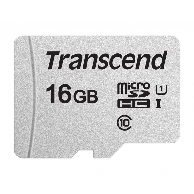 Карта памяти Transcend 16GB microSDHC class 10 UHS-I U1 (TS16GUSD300S) - изображение 1