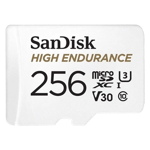 Карта пам'яті SanDisk 256GB microSD class 10 UHS-I U3 V30 High Endurance (SDSQQNR-256G-GN6IA) зображення 1
