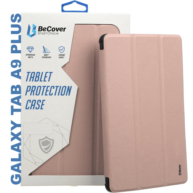 Чехол для планшета BeCover Smart Case Samsung Tab A9 Plus SM-X210/SM-X215/SM-X216 11.0" Rose Gold (710310) - изображение 1