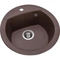 Мийка кухонна GRANADO RONDA marron з сифоном (470*490mm.) (gr2206) - зменшене зображення 2