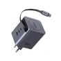 Зарядний пристрій Ugreen USB-C PD100W GaN + cable USB-C to USB-C retractable (65828) - зменшене зображення 1