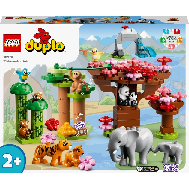 Конструктор LEGO DUPLO Town Дикі тварини Азії 117 деталей (10974) - зображення 1