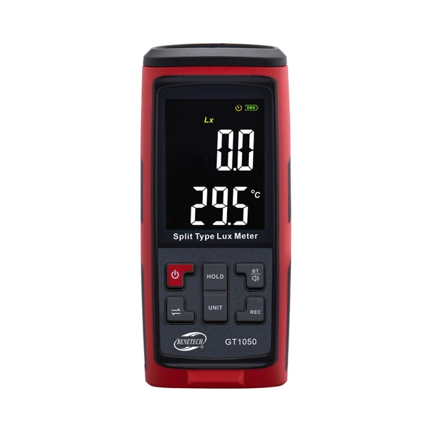 Вимірювач освітленості Benetech з термометром (GT1050) - picture 2