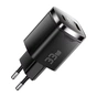 Зарядний пристрій 1xUSB-C + 1xUSB 33W GaN black Essager (ECT33W-GMB01-Z) - зменшене зображення 3