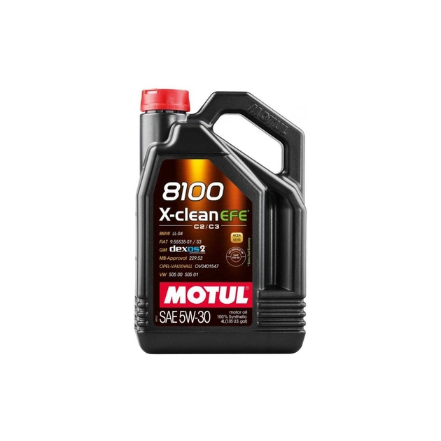 Моторна олива MOTUL 8100 X-CLEAN EFE 5W30 4л (814007) - изображение 1
