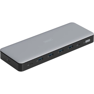 Порт-реплікатор Digitus USB-C > 3xHDMI/2xDP/4xUSB-A/USB-C/RJ54/DC/Audio (DA-70918) изображение 1