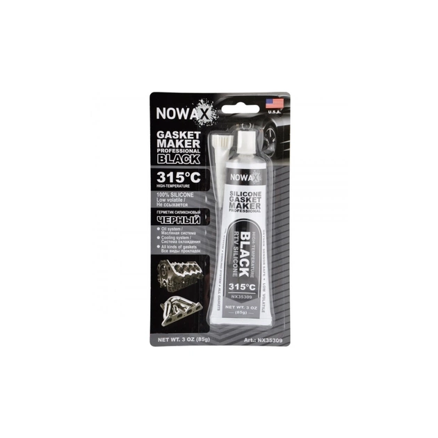 Герметик автомобильный NOWAX 85г +315С (NX35309) - изображение 1