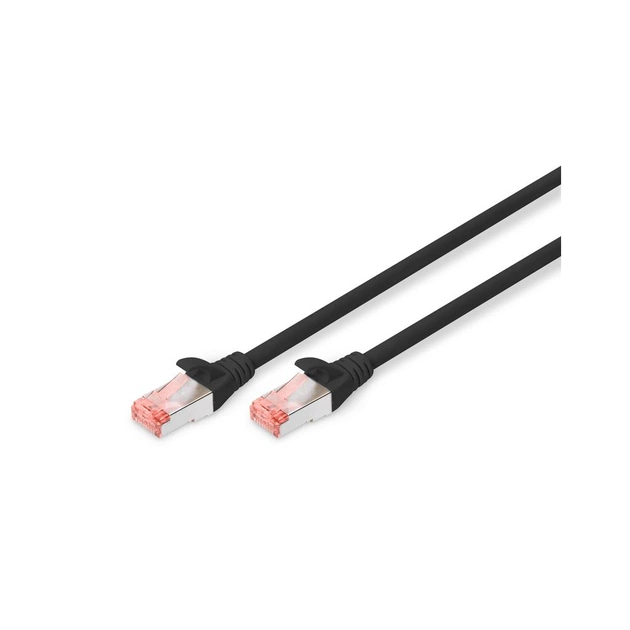 Патч-корд 5м, CAT 6 S-FTP, AWG 27/7, LSZH, black Digitus (DK-1644-050/BL) - изображение 1