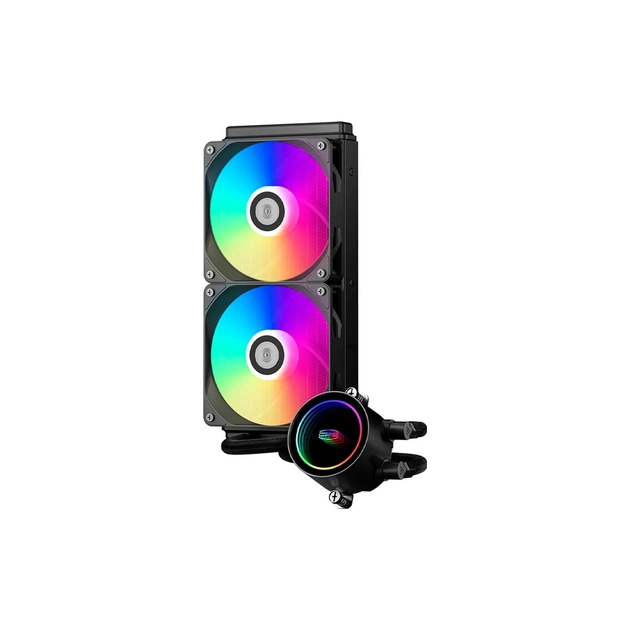Система жидкостного охлаждения PcCooler DA240 ARGB BK - изображение 1