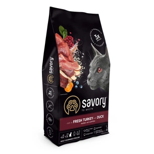 Сухий корм для кішок Savory Adult Cat Steril Fresh Turkey and Duck 8 кг (4820232631607) зображення 1