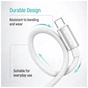 Дата кабель USB 2.0 AM to USB-C 2.0m 3A zinc alloy braided white ColorWay (CW-CBUC099-WT) - уменьшенное изображение 9