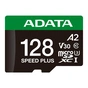 Карта пам'яті ADATA 128GB microSD class 10 UHS-I U3 V30 A2 Speed Plus (UD128GUI3V30A2SP-RA1) - зменшене зображення 2