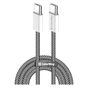 Дата кабель USB-C to USB-C 1.0m 60W 3.0А black ColorWay (CW-CBPDCC061-BK) - уменьшенное изображение 1