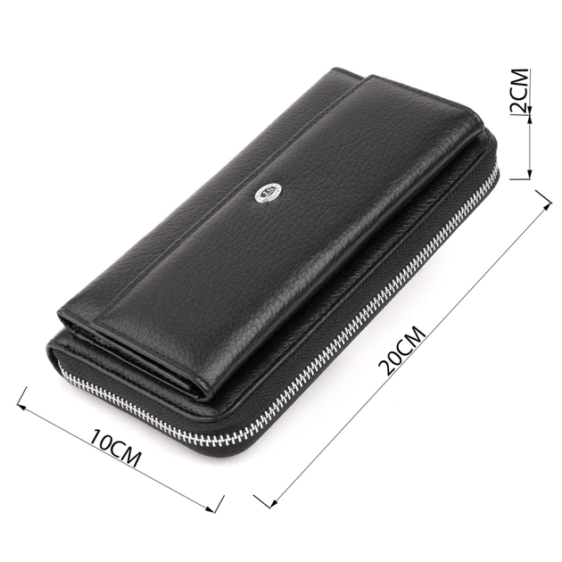 Кошелек ST Leather Кожаный Черный (19292) - изображение 3