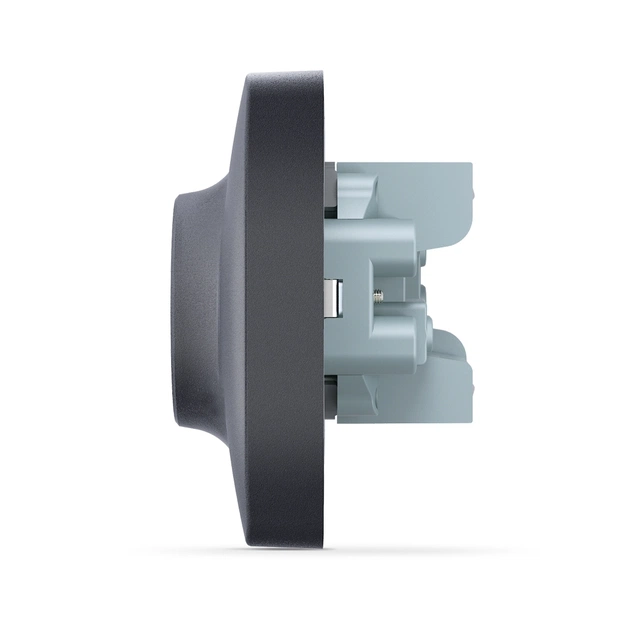 Розетка Videx BINERA 2ая с заземлением черн (VF-BNSK2G-BG) - зображення 3